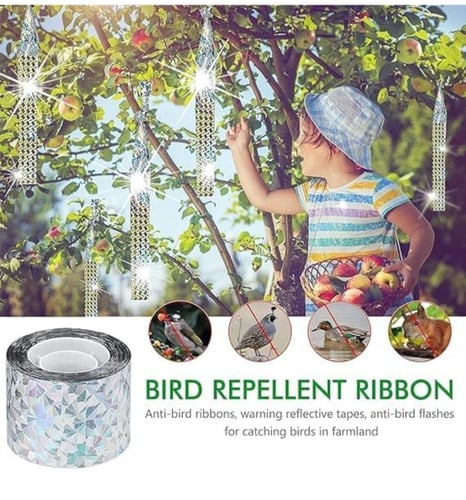 شريط طارد للطيور عاكس للضوء، ويستخدم لإبعاد الطيور...