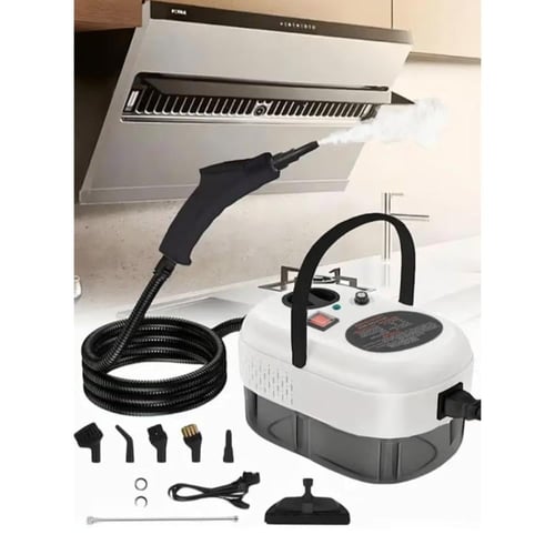 منظف بخاري محمول بقوة 2500 واط - جهاز تنظيف عالي ا...