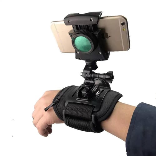 حامل هاتف محمول يثبت على المعصم يمكن استخدامه لتثب...