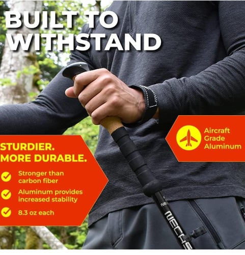 عصي المشي والتسلق القابلة للتعديل مع ملحقات متعددة...