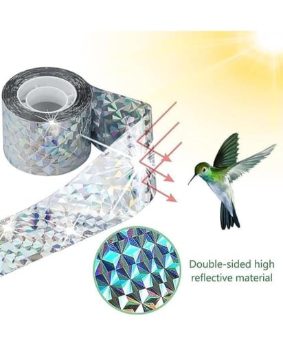 شريط طارد للطيور عاكس للضوء، ويستخدم لإبعاد الطيور...