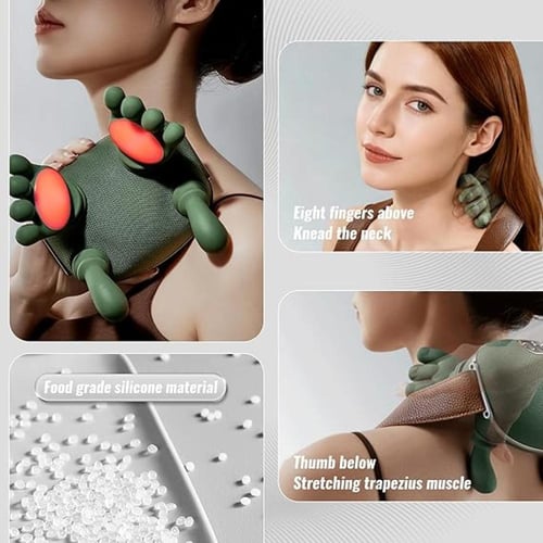 جهاز مساج لتدليك الرقبة ب 3 مستويات قابل للشحن بيو...