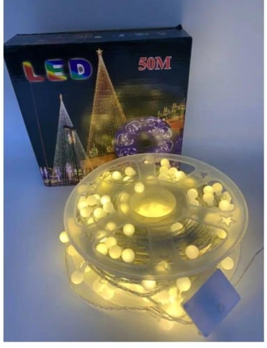 شريط إضاءة زينة فيش ثلاثي LED مزود بلمبات صغيرة، و...