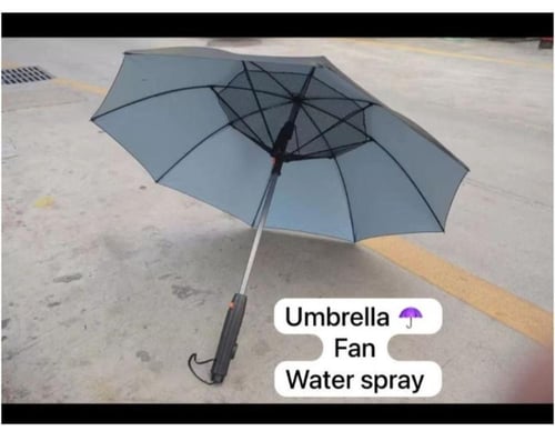 مظلة مع مروحة ورذاذ عالية الجودة