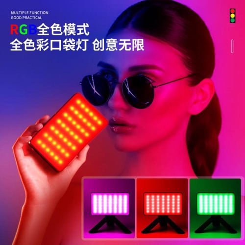 مصباح فيديو LED W140 RGB قابل لإعادة الشحن للتصوير...
