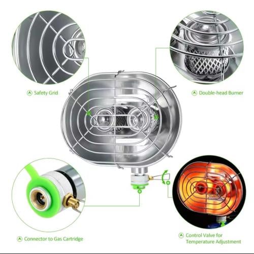 مدفاة مزدوجة الراس من الستانلس ستيل BRS-H22