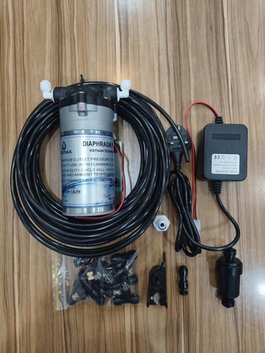 مضخة رذاذ فيتنامي 20متر اللي و10روس رذاذ مع فلتر