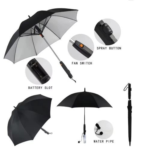 مظلة مع مروحة ورذاذ عالية الجودة