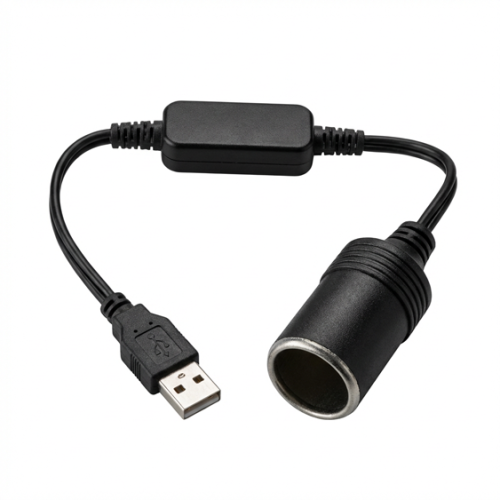 وصلة للتحويل من USB الى مدخل ولاعة السيارة 12 فولت