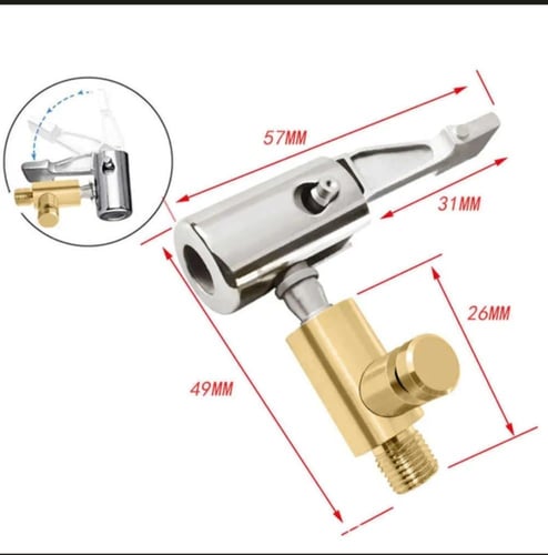 صمام المشبك موصل منفاخ