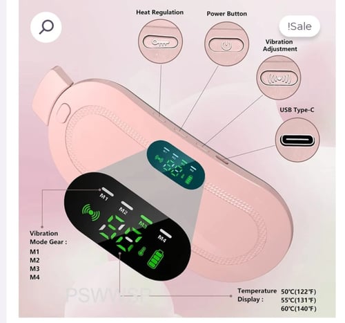 حزام جهاز الخصر الكهربائي للحيض و لوحة التدفئة الذ...
