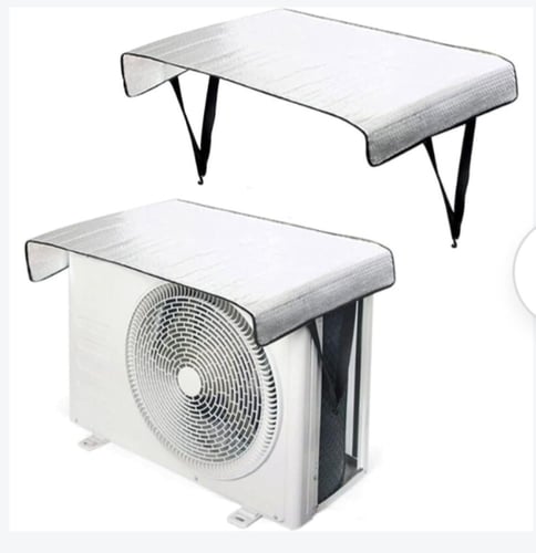 غطاءً واقيًا لوحدة تكييف الهواء الخارجية