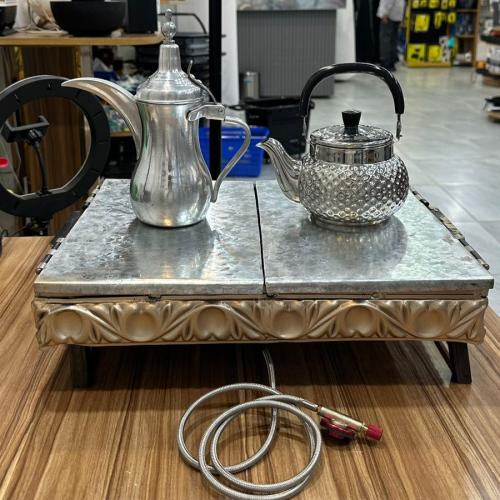 موقد غاز حديدي مفرد قابل للطي للطهي والتسخين مقاس...