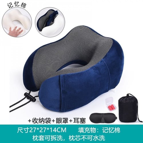 وسادة سفر ، وسادة رقبة من الإسفنج الذكي بنسبة 100%...