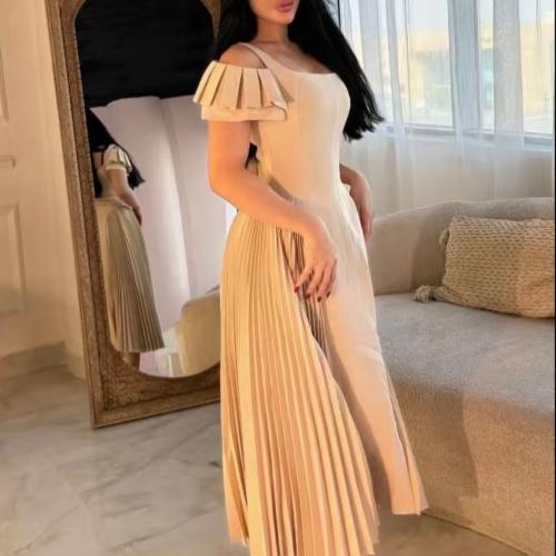 فستان بيج بكسرات جانبية