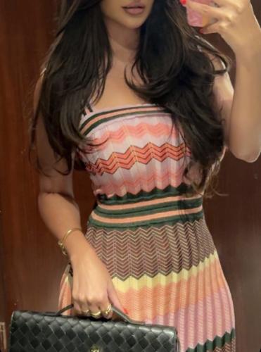 فستان منسوج ساندرو