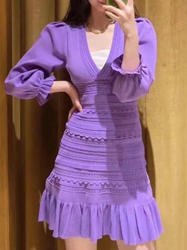 فستان ساندرو البنفسجي