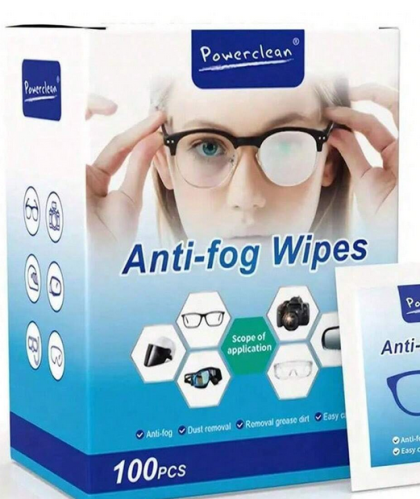 مناديل مبللة لتنظيف العدسات