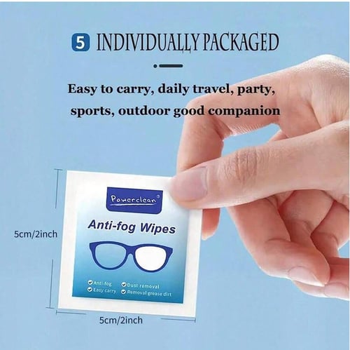 مناديل مبللة لتنظيف العدسات