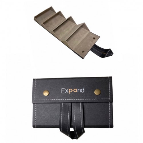 حافظة نظارات جلد سوداء