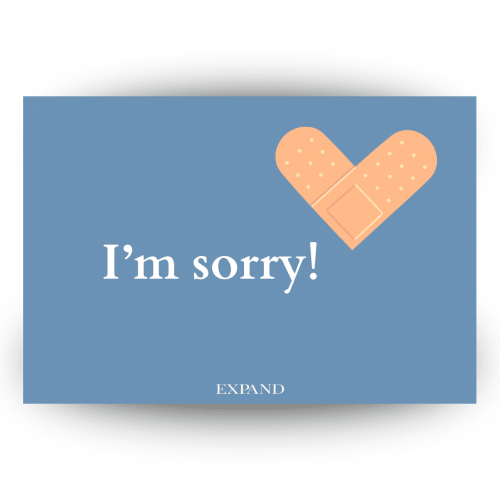 بطاقة اعتذار - I'm sorry card