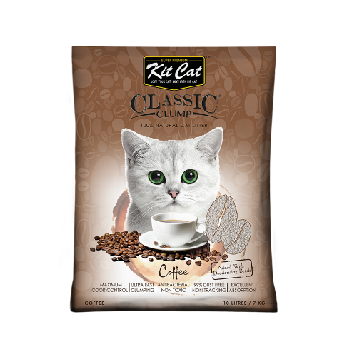 رمل كلاسيك كلامب برائحة القهوة 10L من شركة KitCat
