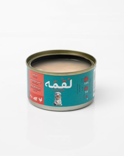 طعام رطب بالدجاج و السالمون مع المرق85g من شركة لُ...