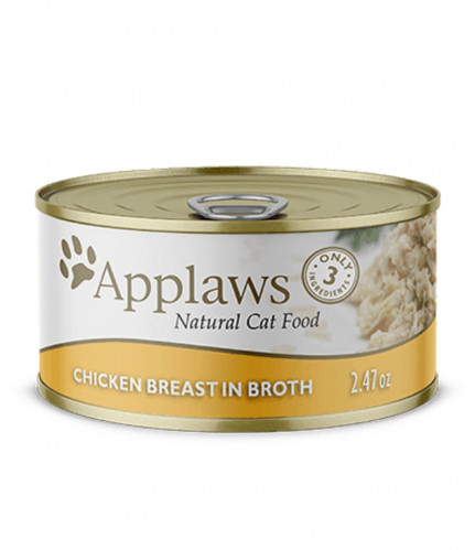 معلبات شرائح الدجاج بالمرق 70غ من شركة Applaws