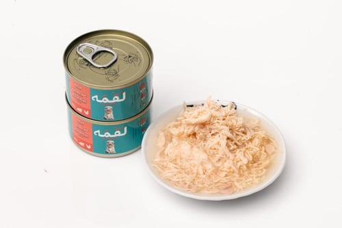 طعام رطب بالدجاج و السالمون مع المرق85g من شركة لُ...