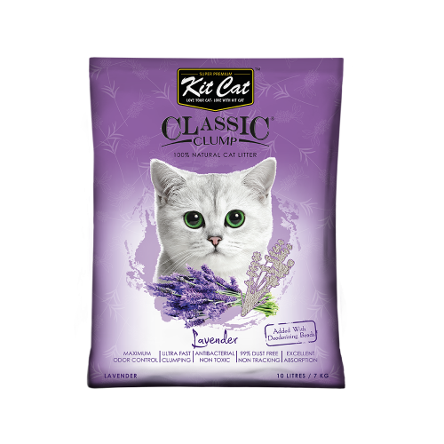 رمل كلاسيك كلامب برائحة لافندر 10L من شركة KitCat