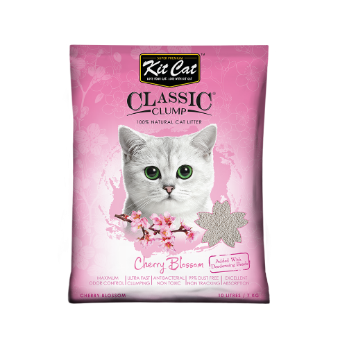 رمل كلاسيك كلامب برائحة زهر الكرز 10L من شركة KitC...