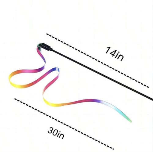 لعبة سناره للقطط بشرائط ملون