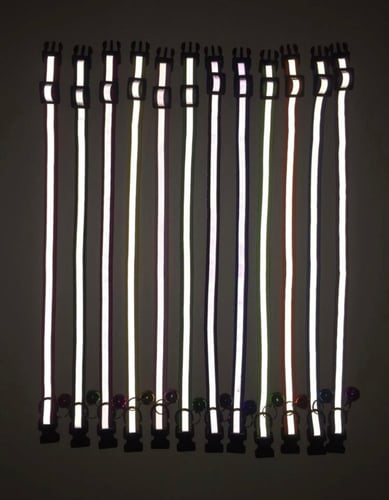 طوق للحيوانات الأليفة عاكس مع جرس