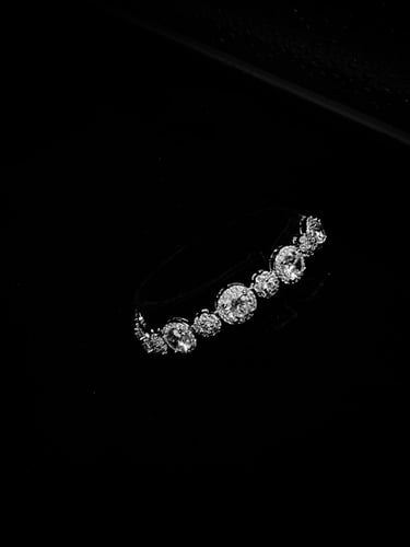 طقم زيركون مطلي O&A