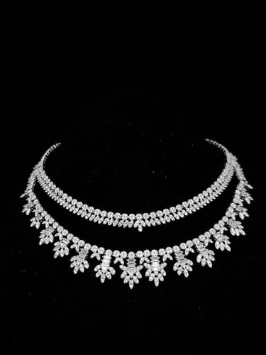 طقم زيركون مطلي O&A