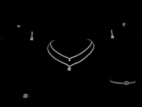 طقم زيركون مطلي O&A