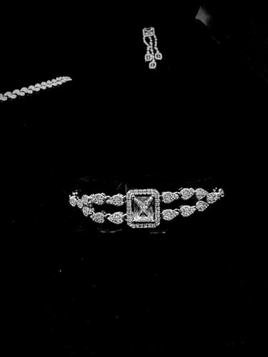 طقم زيركون مطلي O&A