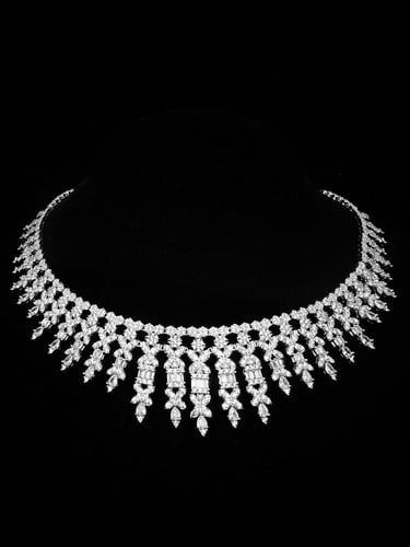 طقم زيركون مطلي O&A