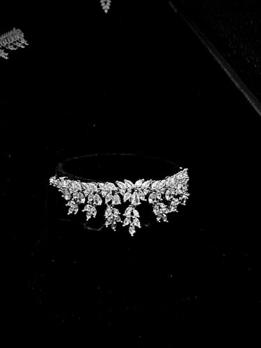 طقم زيركون مطلي O&A