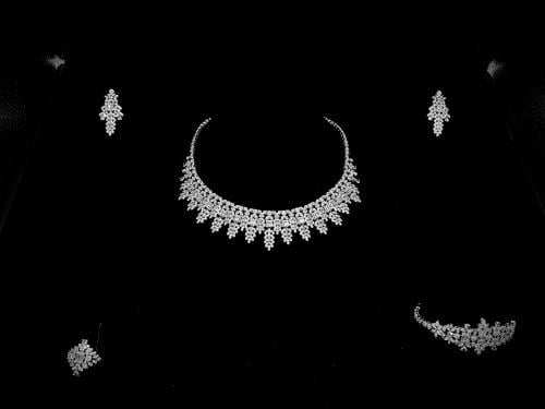 طقم زيركون مطلي O&A