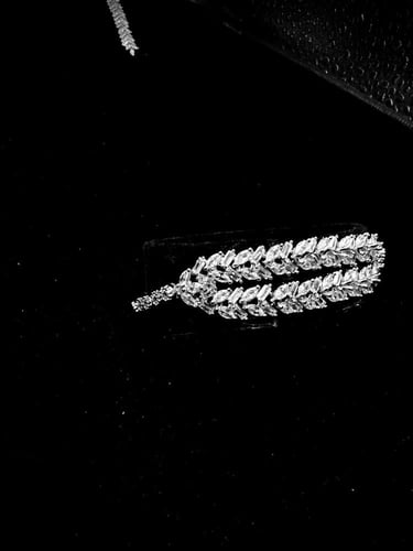 طقم زيركون مطلي O&A