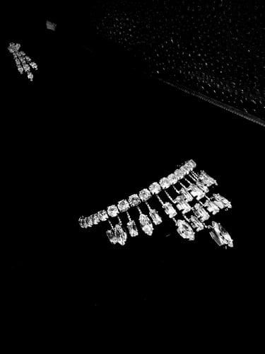 طقم زيركون مطلي O&A