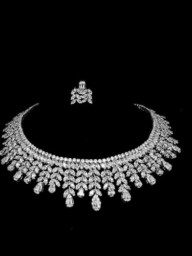 طقم زيركون مطلي O&A