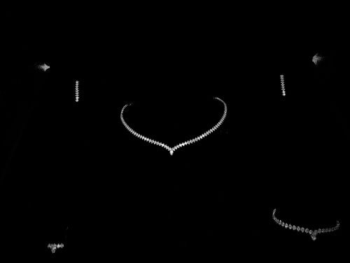 طقم زيركون مطلي O&A