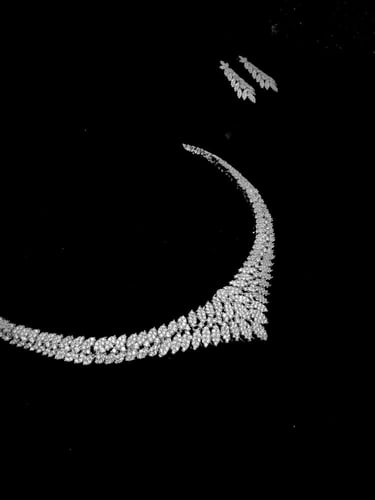 طقم زيركون مطلي O&A