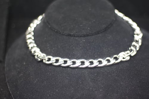 (Silver Necklace) O&A سلسال حلقات مطلي فضي