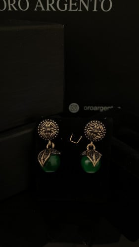 (Earring) O&A حلق مقمش مطلي