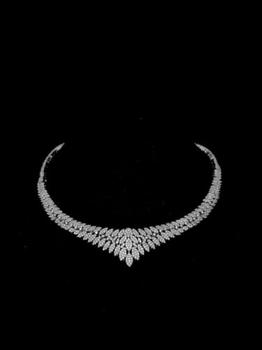 طقم زيركون مطلي O&A