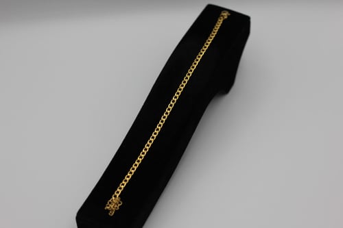 (Gold Bracelet) O&A إسوارة حلقات صغير مطلي ذهبي