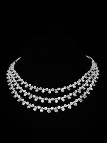 طقم زيركون مطلي O&A